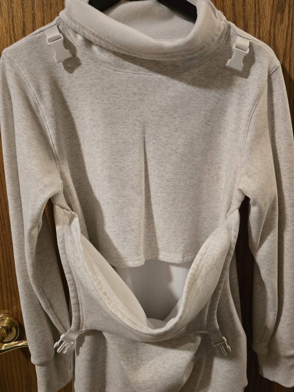 Latched Mama Babywearing Sweatshirt XS in Oatmeal - Picture 11 of 14
